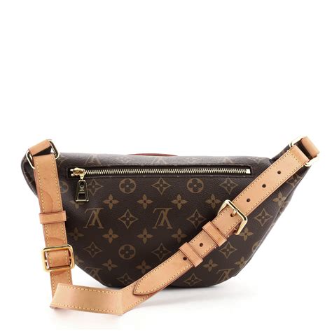 louis vuitton monogram brown bum bag